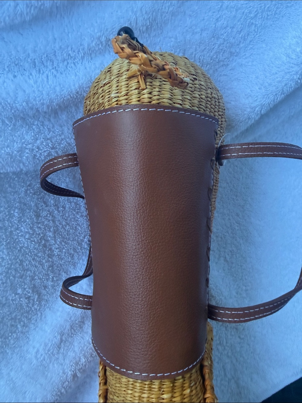Sensi Studio Straw Dachshund Bag Purse NWOT - Picture 8 of 16
